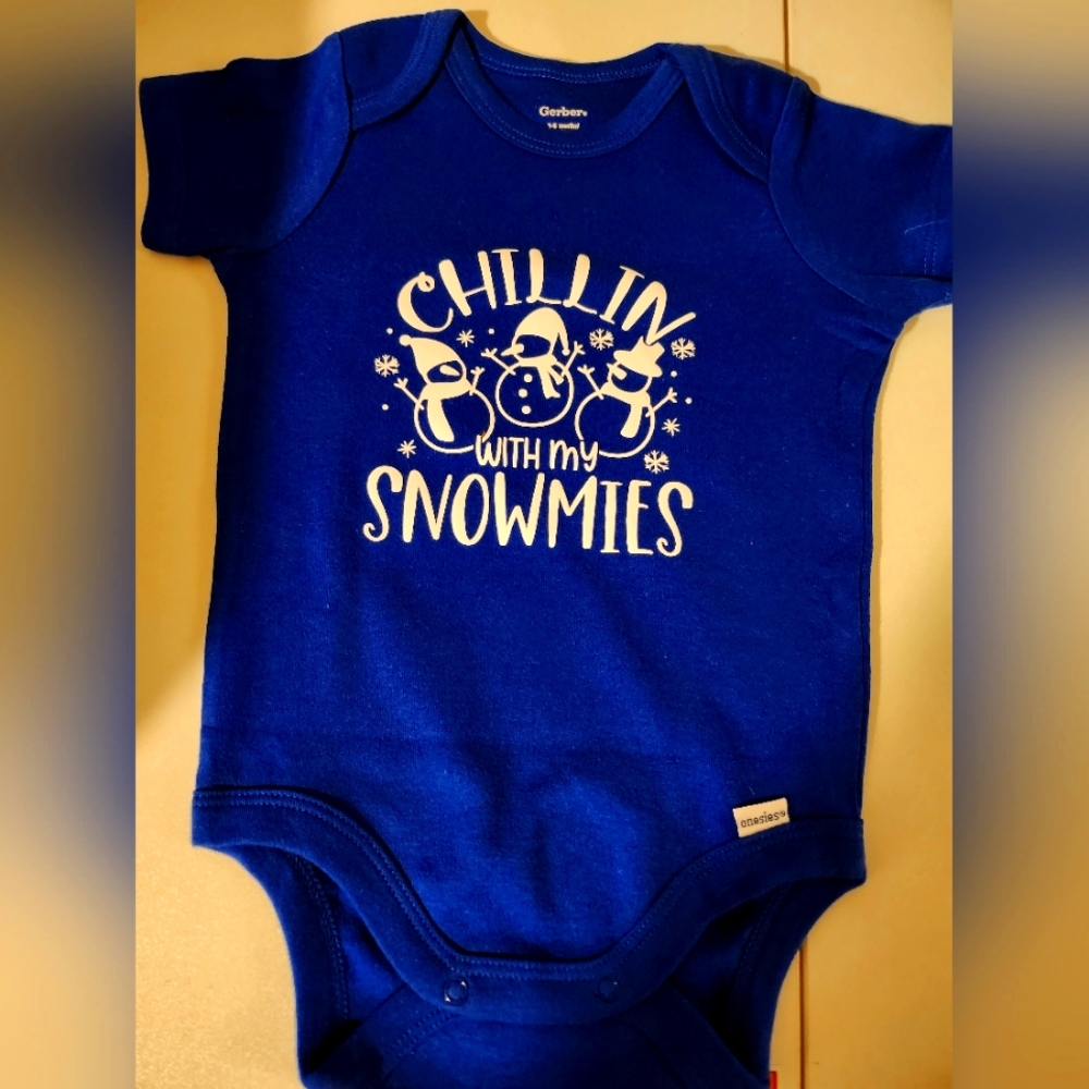 Custom made snowman onesie